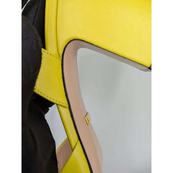 Gucci Horse-bit Block Heel Leather Sandals Acid Lime EU37 771603 - Picture 8 of 14